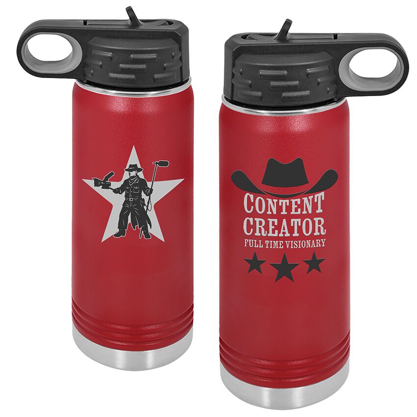 Content Creator - Water Bottle, 20oz