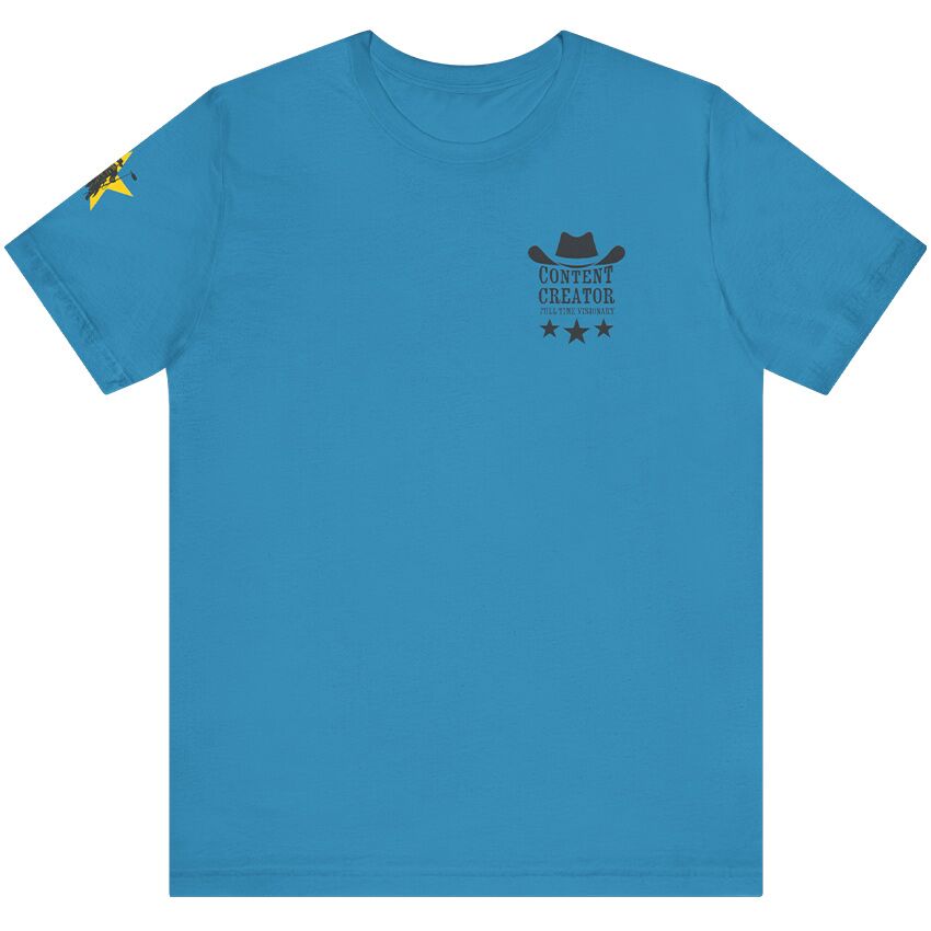 Content Creator - Full Time Visionary, Yellow Star  - T-Shirt